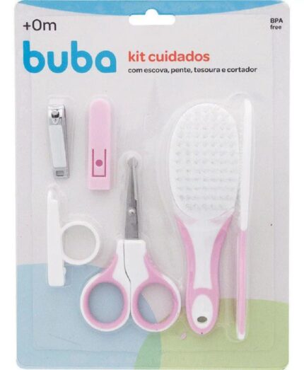 Kit Cuidados Para O Bebê Rosa Buba