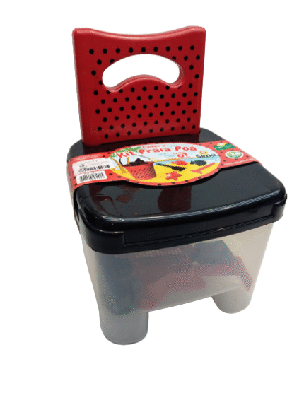 Kit de Praia Cadeira Poá com Balde e Acessórios Simo Toys
