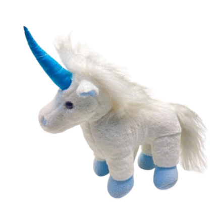 Pelúcia Meu Unicórnio Branco e Azul Brumar