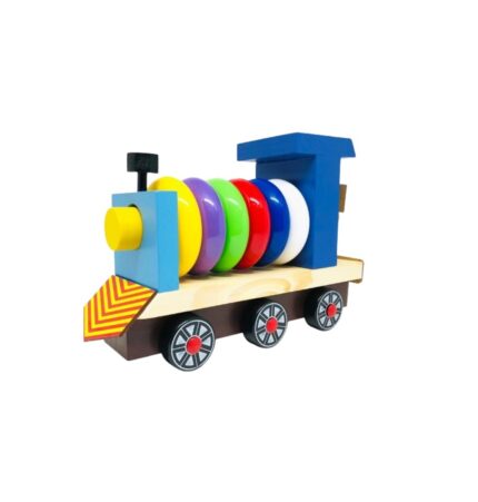 Trem Educativo Expresso Piuíí 4880 em Madeira Carimbras