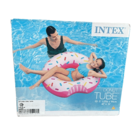 Boia para Piscina Inflável Donut Tube Rosa Intex