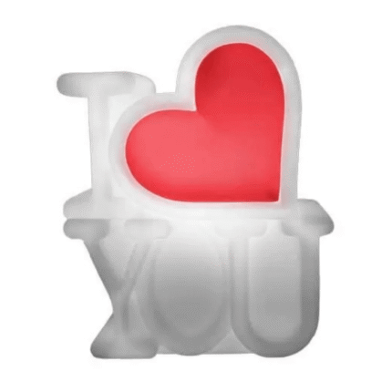 Luminária Abajur de Mesa I Love You Usare