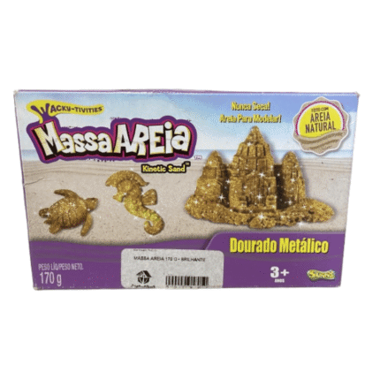 Massinha de Modelar Areia Dourado Metálico Sunny