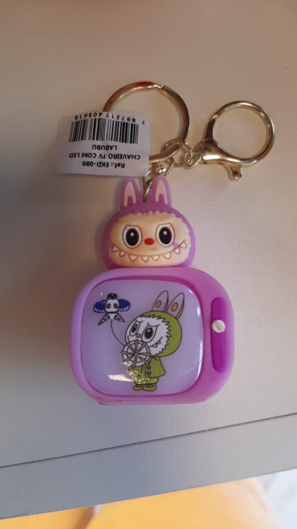 CHAVEIRO TV COM LED LABUBU c/12un