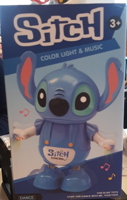 BRINQUEDO - STITCH DANÇARINO COM SOM E LUZ