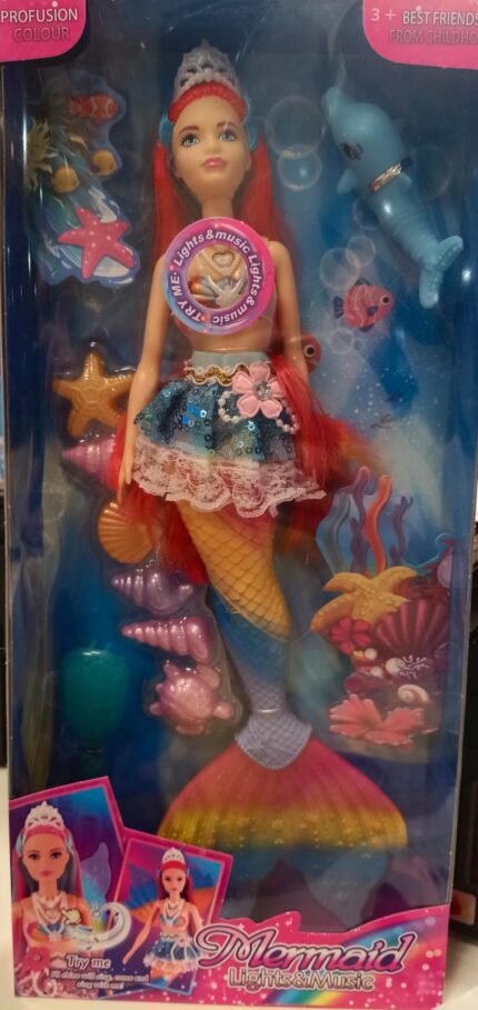 BONECA SEREIA  CABELOS COLORIDOS