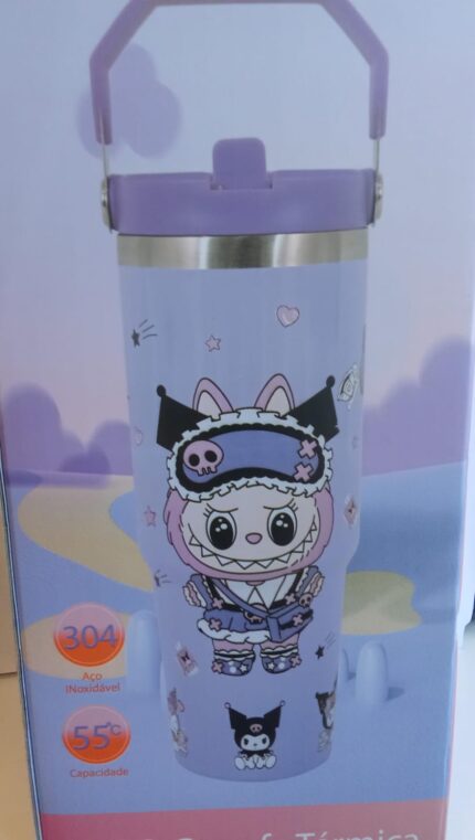 GARRAFA TERMICA COM BICO LABUBU