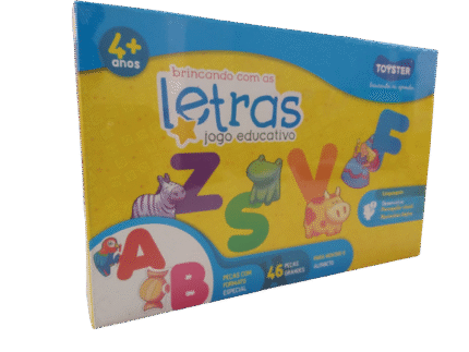 Jogo Educativo Brincando Com as Letras 46 Peças 2045 Toyster