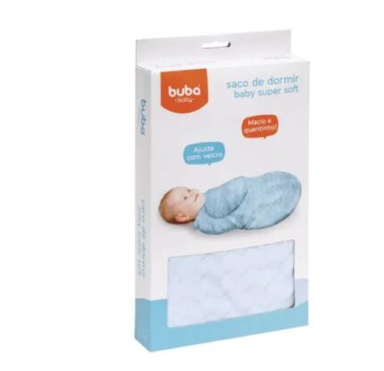 Saco De Dormir Azul Baby Super Soft Buba